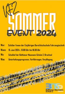 KFZ Sommerevent 2024 @ Balthasar-Neumann-Schule 2